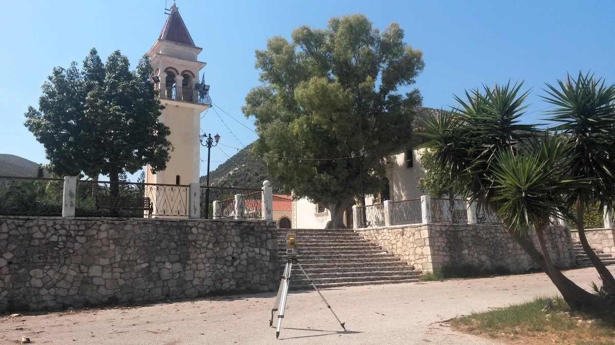 Oριζοντιογραφική και υψομετρική αποτύπωση του Ι.Ν. Φανερωμένης Λιθακιάς για την σύνταξη διαγράμματος υπαγωγής αυθαιρέτων κατασκευών της ιδιοκτησίας.