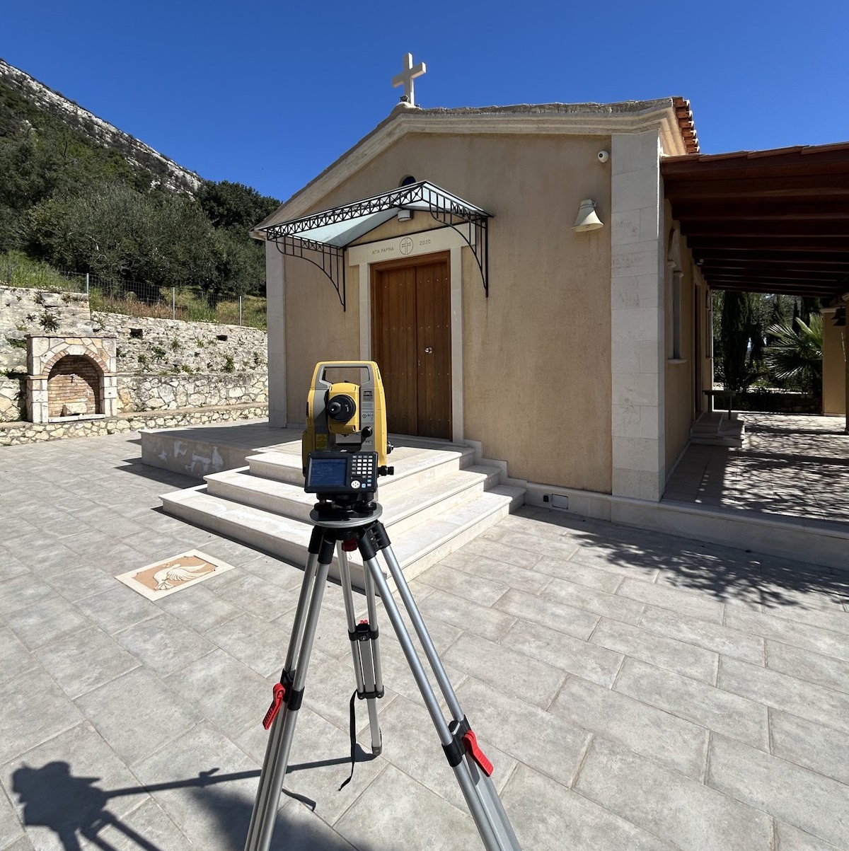 Αποτύπωση οικοπέδου για την ανέγερση Ναίσκου Αγίας Μαρίνας Λιθακιάς.